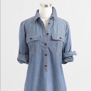 J Crew dark chambray tunic dress